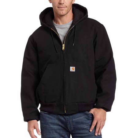 Carhartt Men's Loose Fit Firm Duck Insulated Flannel-Lined Active Jacket