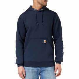 Carhartt Men's Loose Fit Midweight Logo Sleeve Graphic Sweatshirt