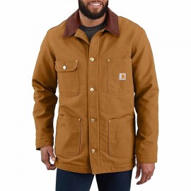 Carhartt Men's Loose Fit Firm Duck BlanketLined Chore Coat