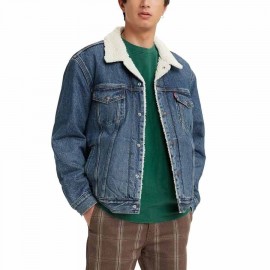 Levi's Men's Sherpa Trucker Jacket, Denim Jacket (Also Available in Big & Tall)