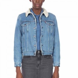 Levi's Women's Original Sherpa Trucker Jackets, Denim Jacket (Also Available in Plus)