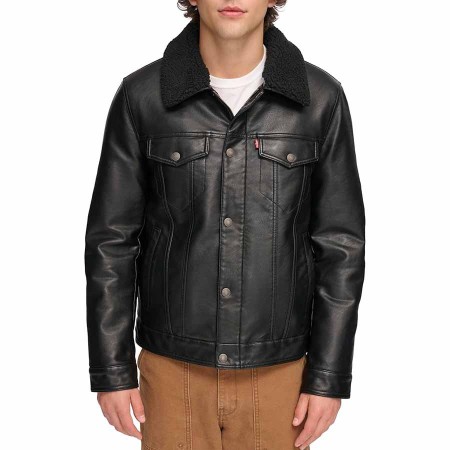 Levi's Men's Faux Leather Classic Trucker Jacket