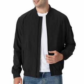 TBMPOY Men's Lightweight Bomber Jackets Light Windbreaker Casual Stylish Fall Golf Zip Up