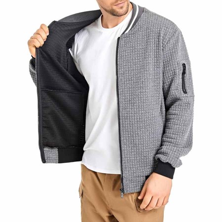 Mens Lightweight Jacket Casual Bomber Jacket Varsity Coat