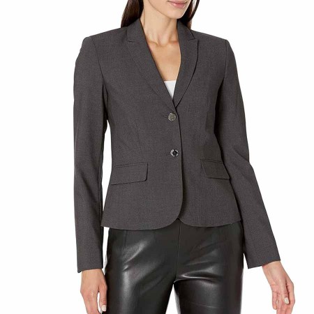 Calvin Klein Women's Two Button Lux Blazer (Petite, Standard, & Plus)