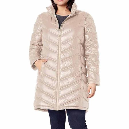 Calvin Klein Women's Chevron Quilted Packable Down Jacket (Standard and Plus)