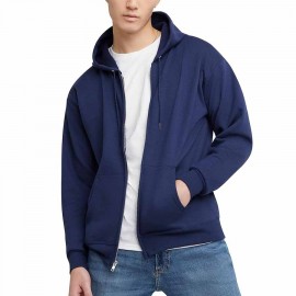 Hanes Men's Zip-Up Hoodie, EcoSmart Fleece Full-Zip Hoodie for Men, Hooded Sweatshirt