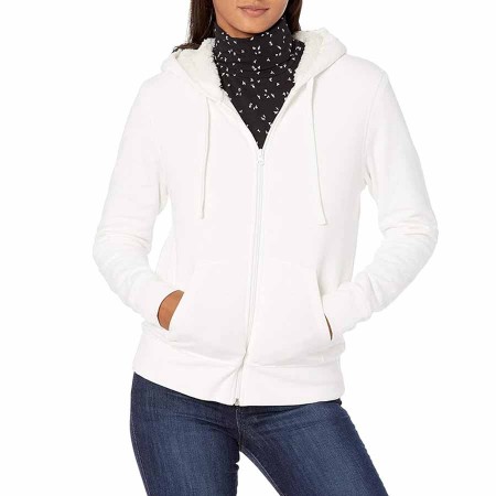 Amazon Essentials Women's Sherpa-Lined Fleece Full-Zip Hooded Jacket (Plus Size)